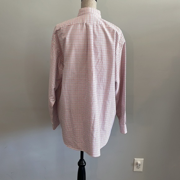 Ralph Lauren size Large Big Shirt 100% cotton red white and blue button down. - Picture 4 of 5